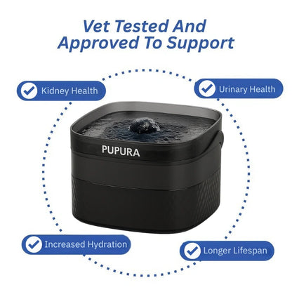 Pupura FreshFlow™ 2.4-Gallon Dog Water Fountain Kit